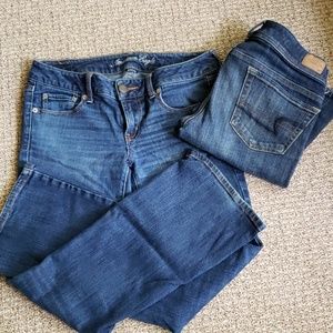 2 Pair American Eagle Jeans